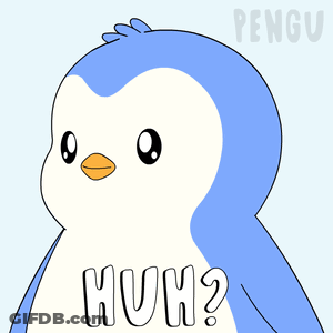 Penguin Saying Huh GIF