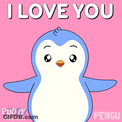 Penguin Saying I Love You GIF