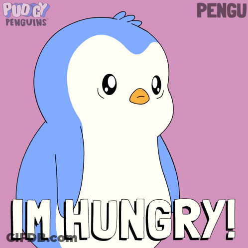 Penguin Saying I'm Hungry GIF