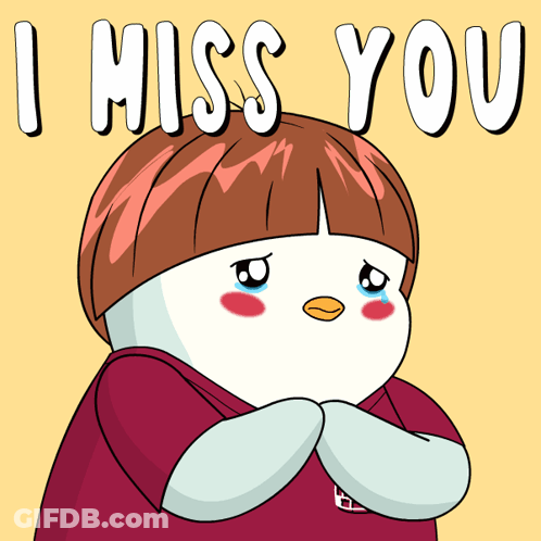 Penguin Saying I Miss You GIF