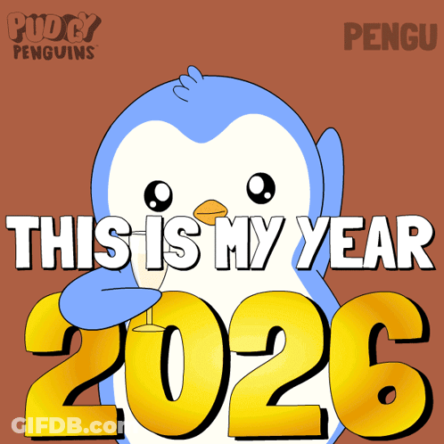 Penguin Saying This Is My Year GIF
