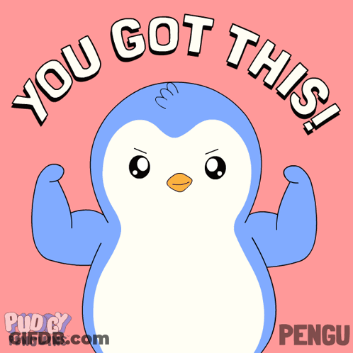 Penguin Saying You Got This GIF