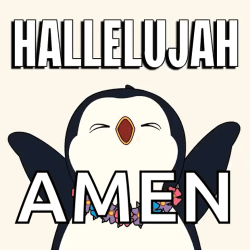 Penguin Screaming Hallelujah Meme GIF
