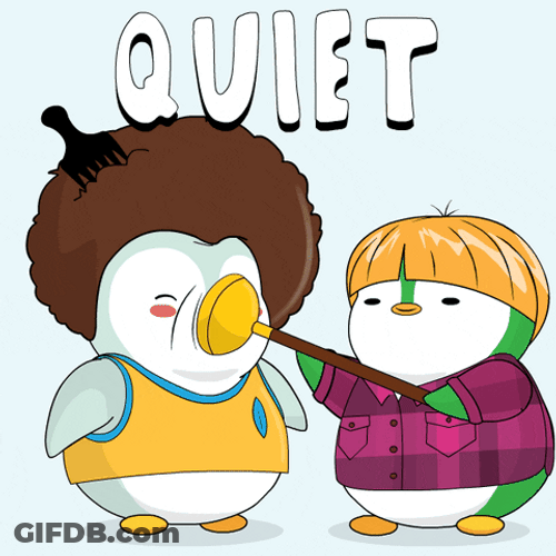 Penguin Sealing Mouth Quiet GIF