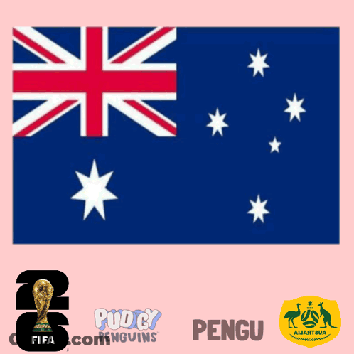 Penguin Sitting Next To Soccer Ball With FIFA Sticker GIF