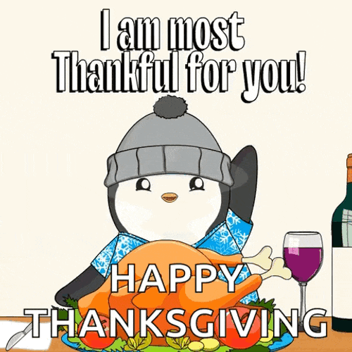 Penguin Thanksgiving GIF