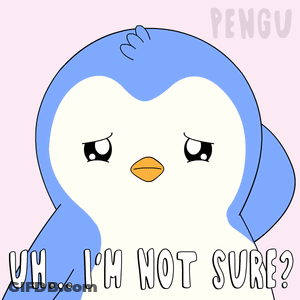 Penguin Uh I'm Not Sure GIF