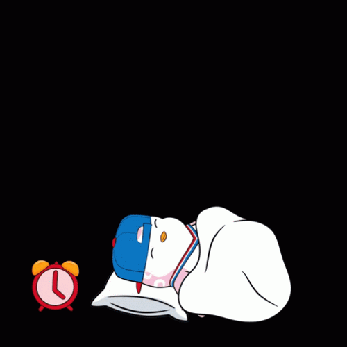 Penguin Waking Up Says Good Morning Work GIF