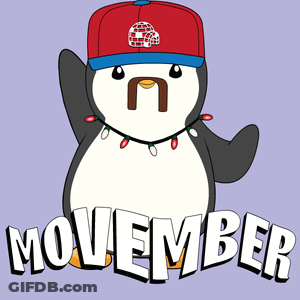 Penguin Wearing Red Hat November GIF