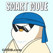 Penguin Wearing Sunglasses And Blue Headband GIF