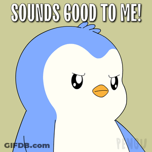Penguin Wearing Sunglasses Sounds Good To Me GIF