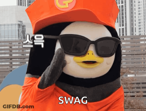 Penguin Wearing Swag Hat And Sunglasses GIF