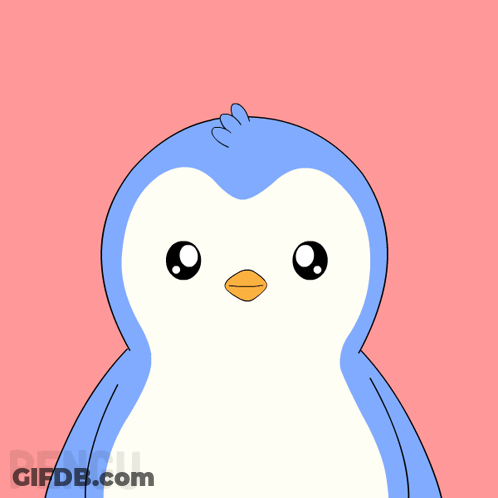 Penguin With Arms Outstretched Saying I Love You GIF