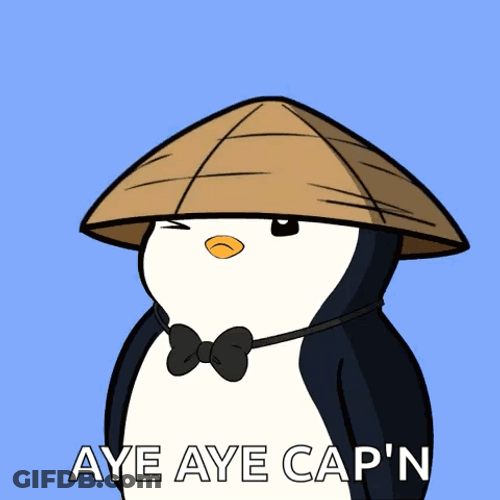 Penguin With Bow Tie Aye Aye GIF