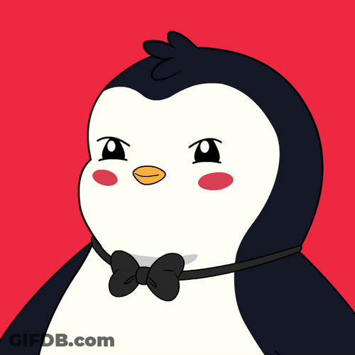 Penguin With Bow Tie Laughing Muahahaha GIF