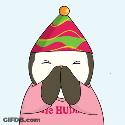 Penguin With Hat Kisses Mua GIF