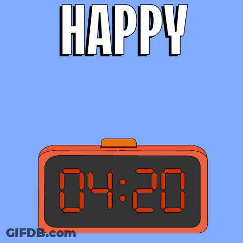 Penguin With Mohawk Behind Alarm Clock Saying Happy GIF