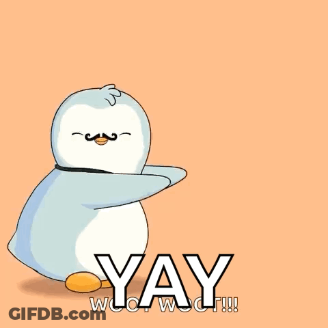 Penguin With Mustache And Bow Tie Dancing Yay GIF