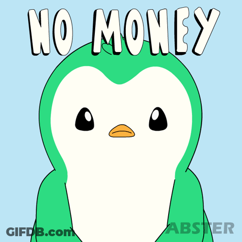 Penguin With No Money GIF