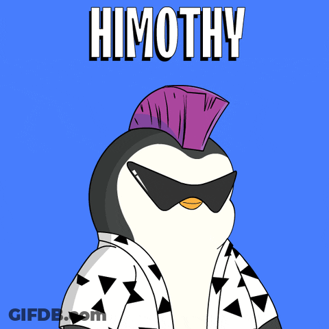 Penguin With Pink Mohawk Timothy GIF