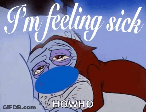 Penguin With Thermometer And Blue Towel GIF