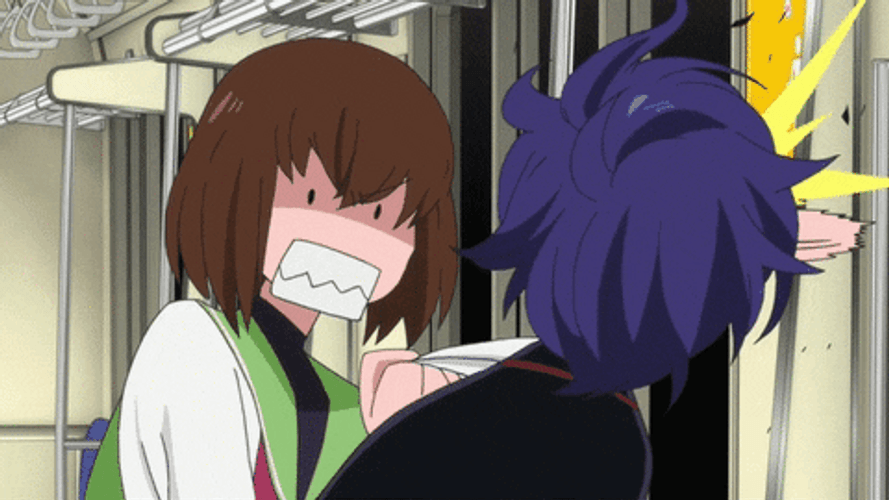 Penguindrum Anime Slap Ringo Shouma GIF