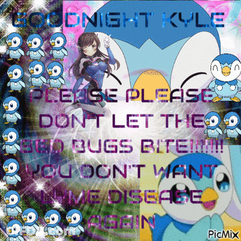 Penguins Goodnight Kyle GIF