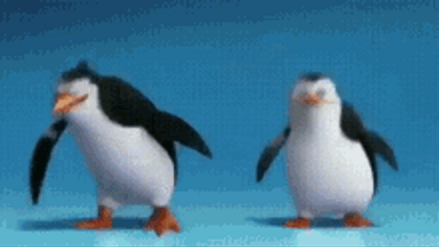 Penguins Of Madagascar Cute Dance Clap GIF