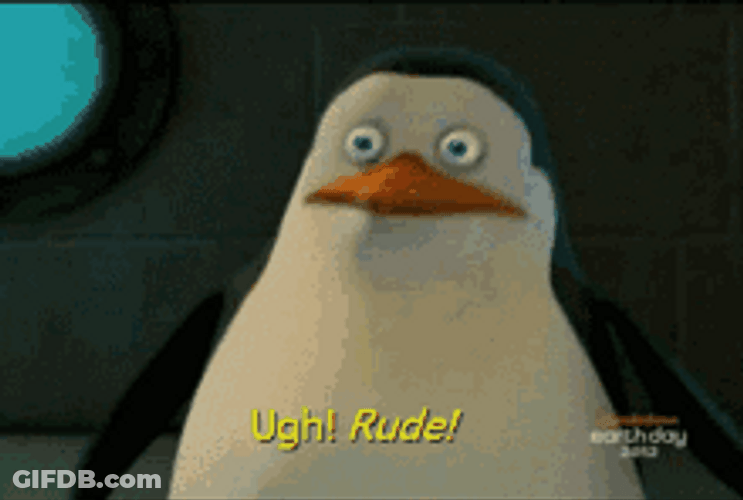 Penguins Of Madagascar Ugh Rude Skipper GIF