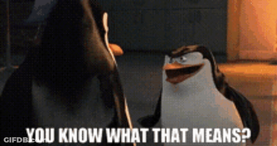 Penguins Of Madagascar You Know What That Means GIF