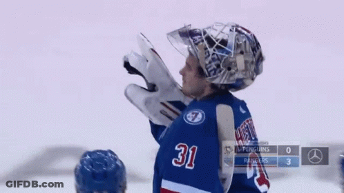 Penguins Vs Rangers Hockey Game GIF