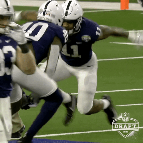 Penn State Football Players Chest Bump GIF
