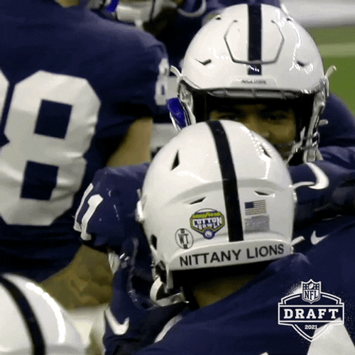 Penn State Micah Parsons Flexing His Biceps GIF