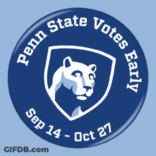 Penn State Votes Early Button GIF