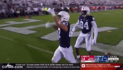 Penn State Vs Ohio State Football On ESPN GIF