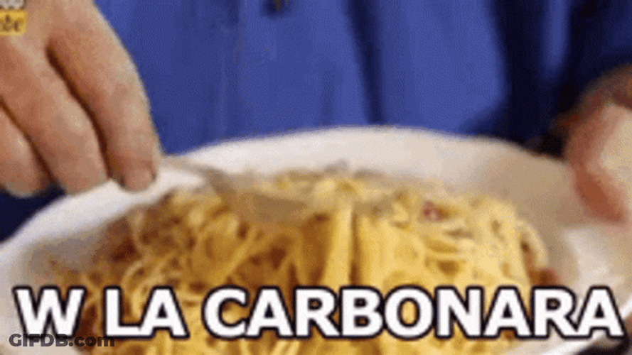 Penne Ala Carbonara GIF