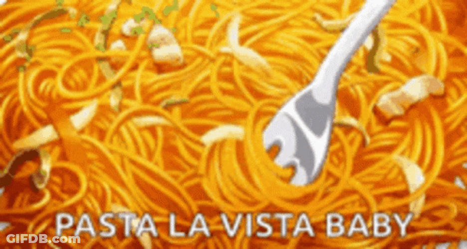 Penne Pasta La Vista Baby GIF