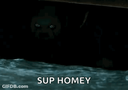 Pennywise Coming Out Of Water Screaming GIF