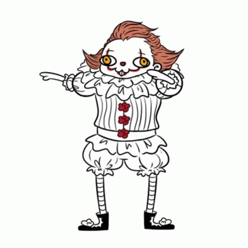Pennywise Dancing Animated Art GIF