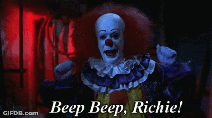 Pennywise Dancing Beep Richie Wave GIF