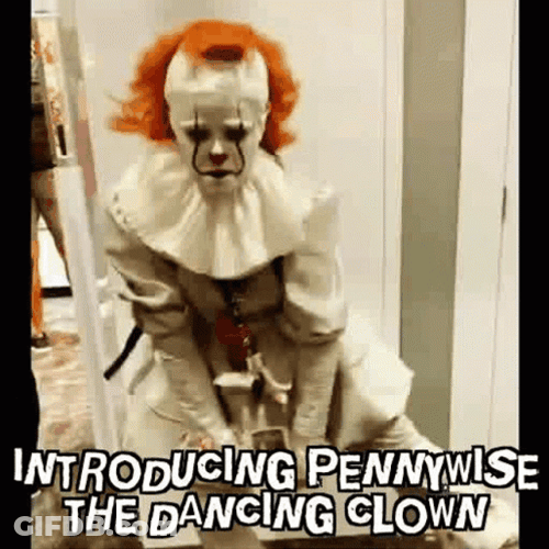 Pennywise Dancing Clown Introduction GIF