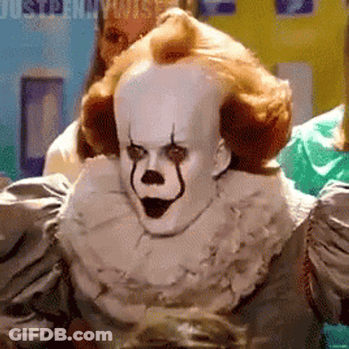 Pennywise Dancing Excited Yell GIF