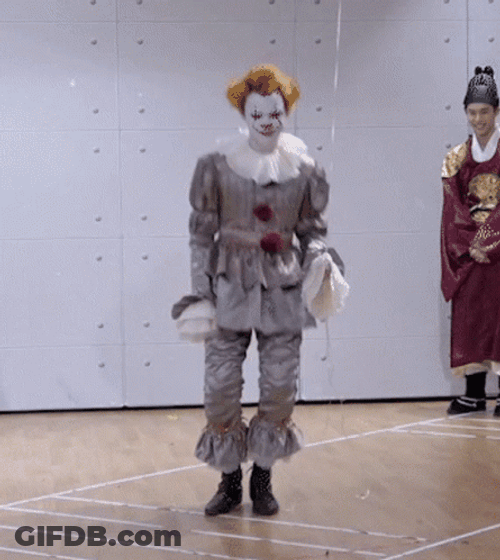 Pennywise Dancing Halloween Costume GIF