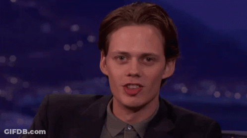 Pennywise Standing In Dark Room Saying Time To Float GIF