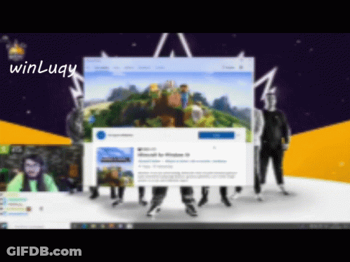 People Around Computer Screen Winluqy GIF