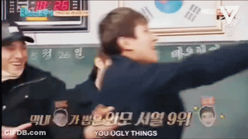 People At Blackboard Saying You Ugly Things GIF
