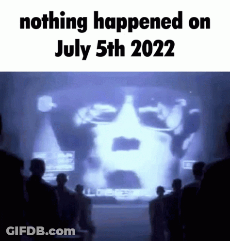 People At Screen: Nothing Happened July 5 2022 GIF