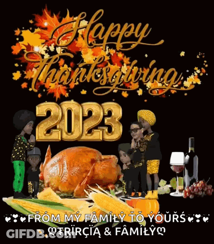 People At Table Thank You For Meal GIF