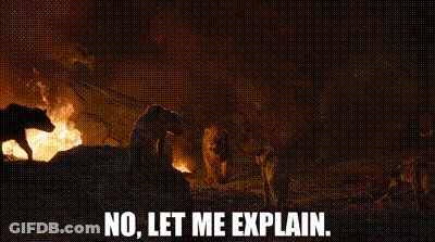 People Before Fire Saying No Let Me Explain GIF