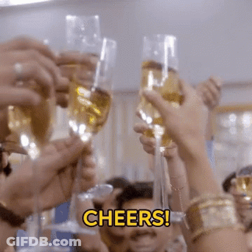 People Cheers Champagne GIF